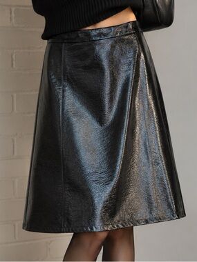 For the Republic Faux Leather A-Line Skirt โ Size 4